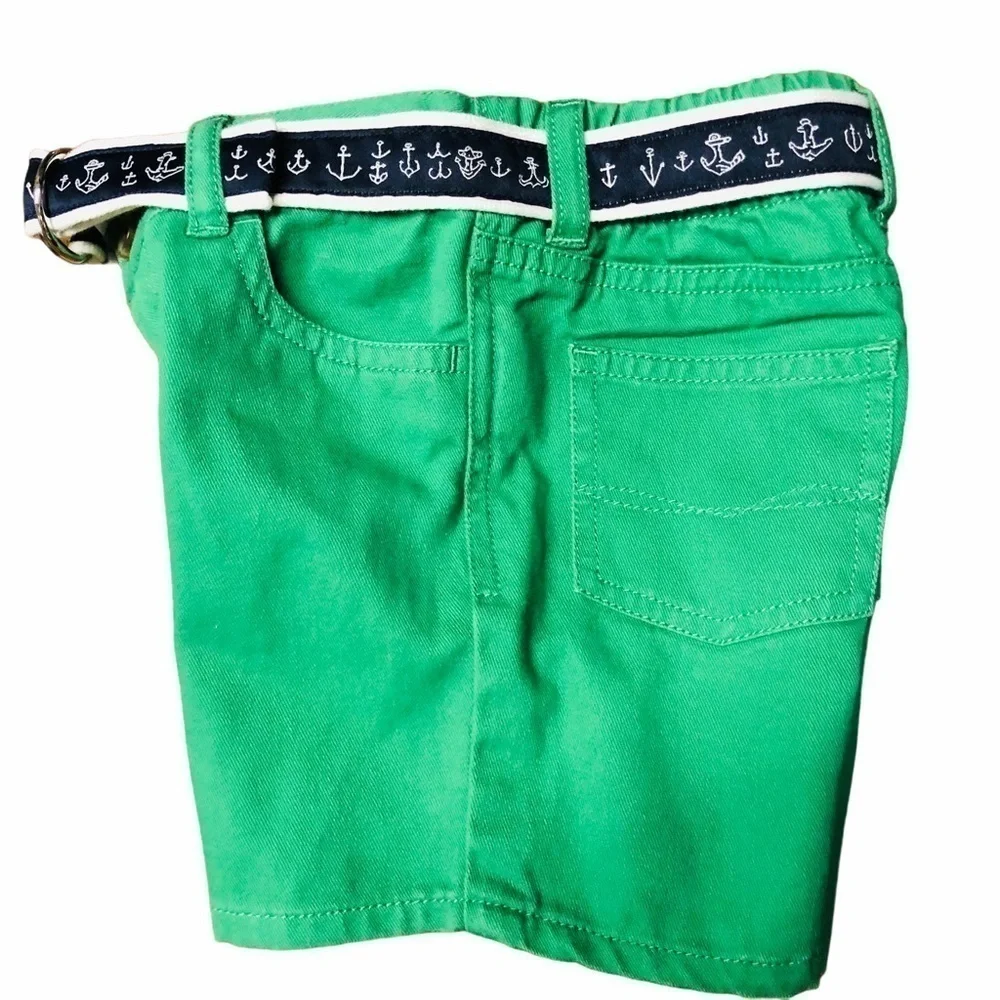 RALPH LAUREN - INFANT GIRL GREEN SHORTS